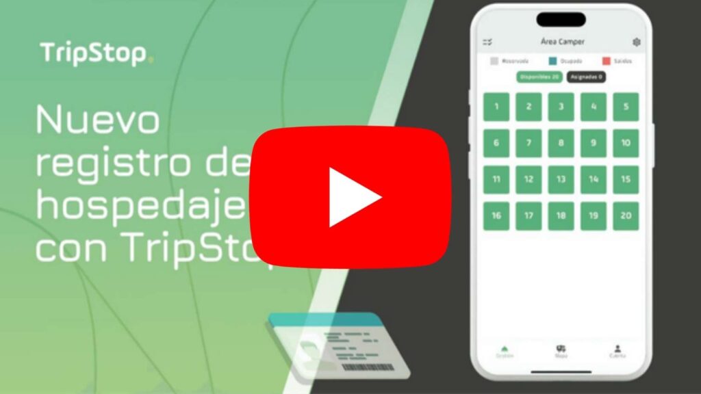 Imagen de portada del video de youtube del canal de TripStop en el que se explica en qué consiste el nuevo registro de hospedajes