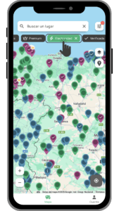 áreas autocaravanas con electricidad.